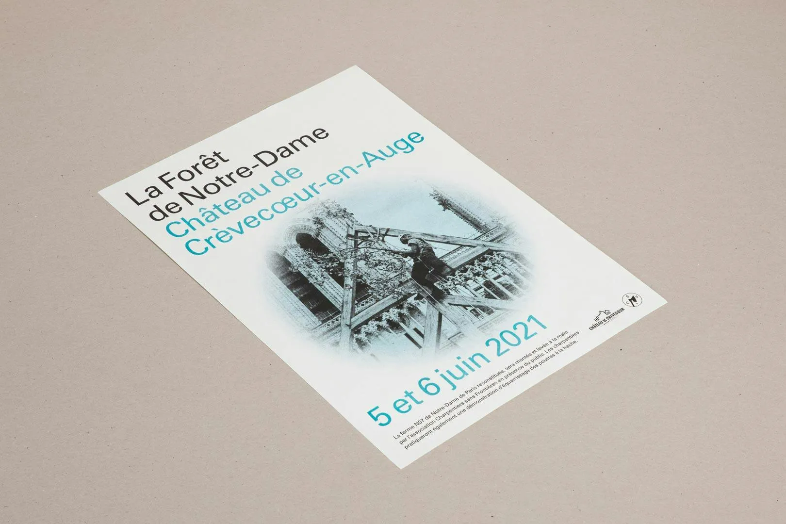 Charpentiers sans Frontieres – Affiches de l'exposition à Crèvecoeur en Auge
